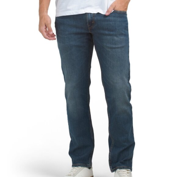 NEW LEVIS 502 Tapered Future Jeans in dark indigo for men 825 2j7 - Picture 1 of 4